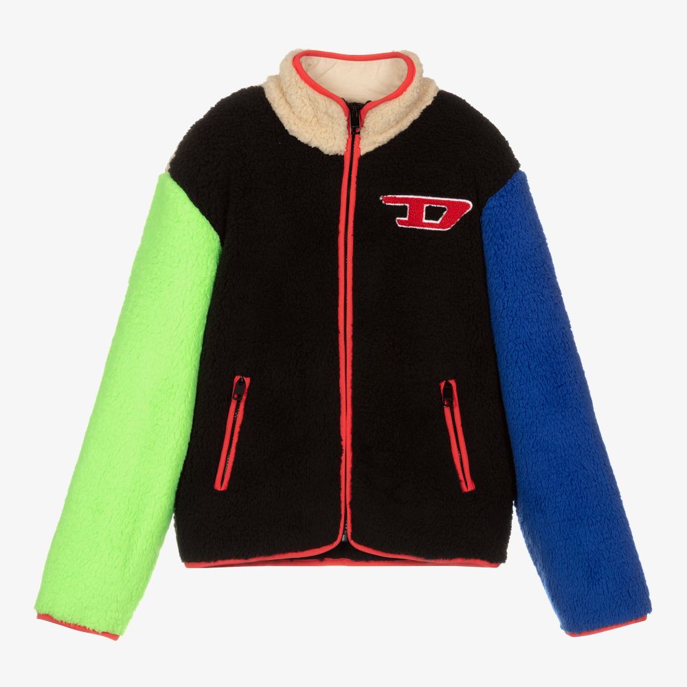 Diesel - Schwarze Teen Fleecejacke | Childrensalon