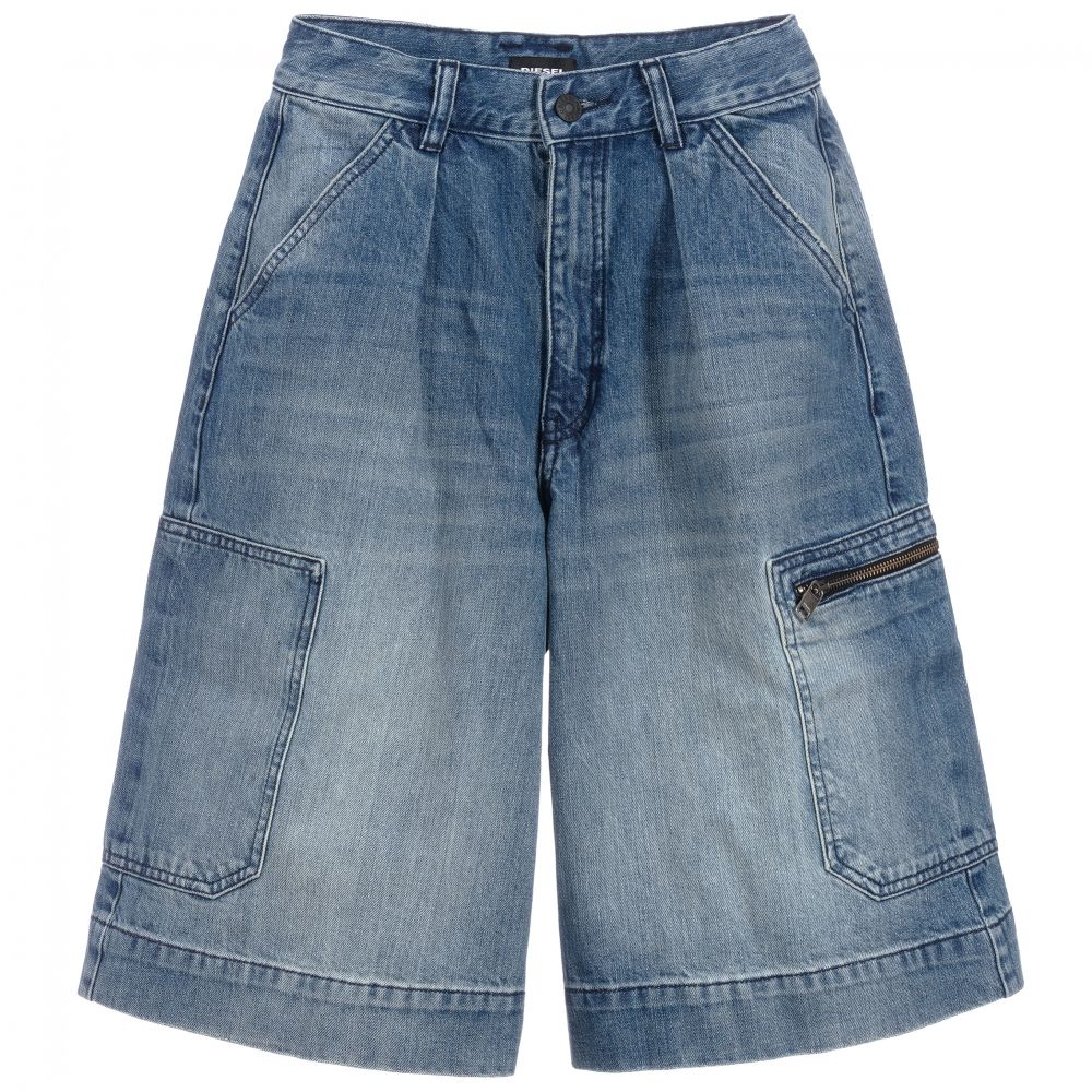 Diesel - Teen Blue Denim Culottes | Childrensalon