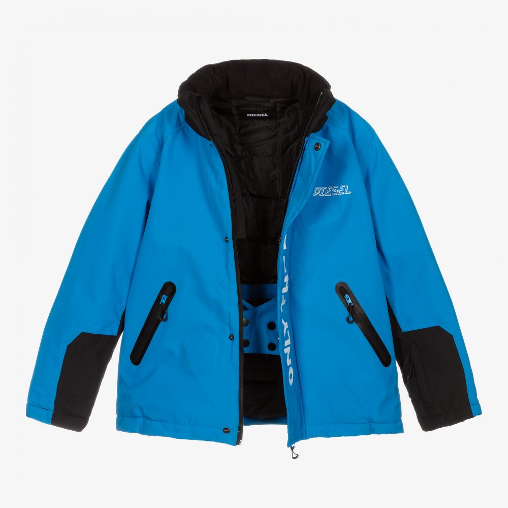 Diesel-Голубая лыжная куртка для подростков | Childrensalon Outlet