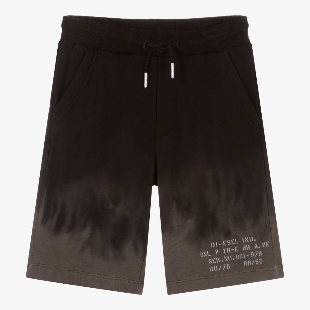 Diesel - Bermuda noir/vert Ado garçon | Childrensalon