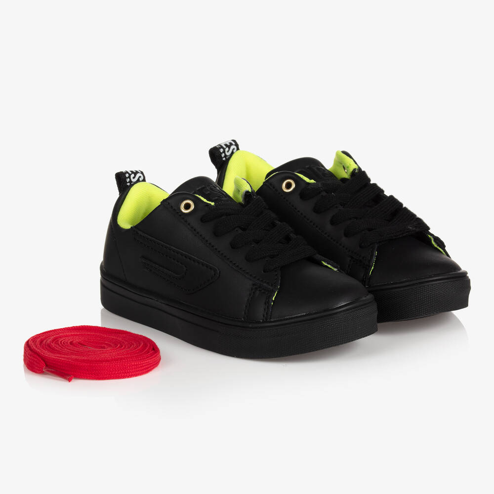 Diesel - Teen Boys Black Trainers | Childrensalon