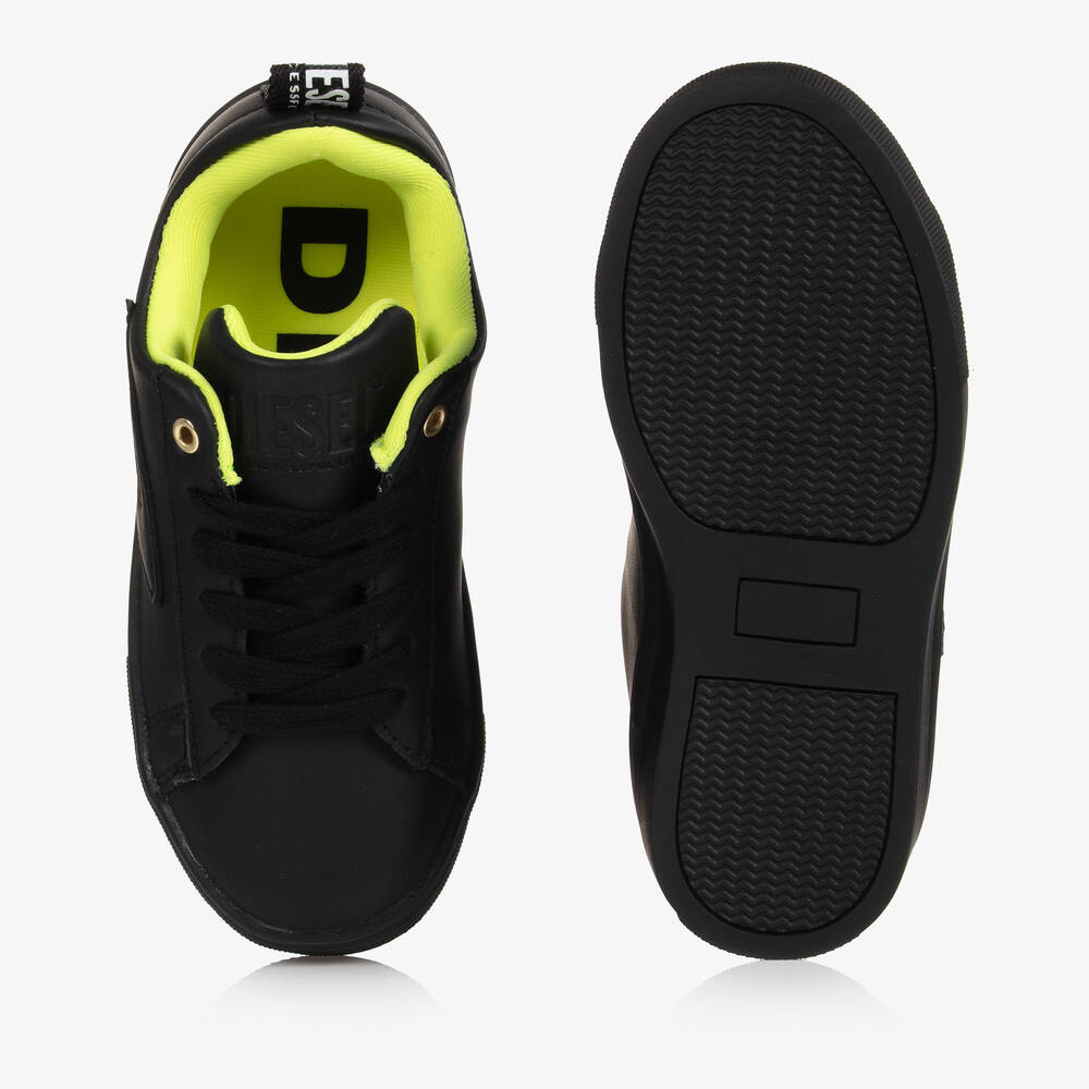 Boys all black trainers clearance