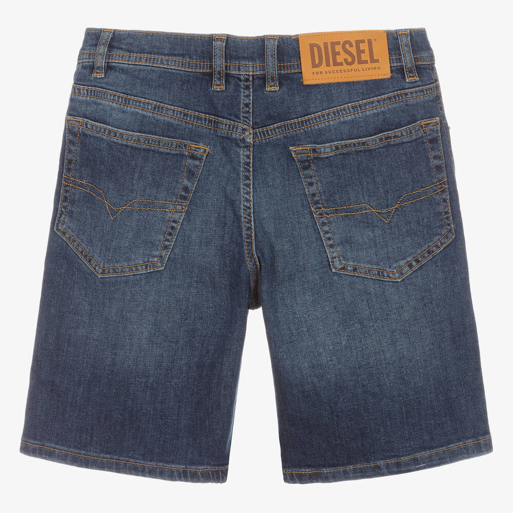 Diesel Teen Boys Blue Denim Shorts Childrensalon Outlet
