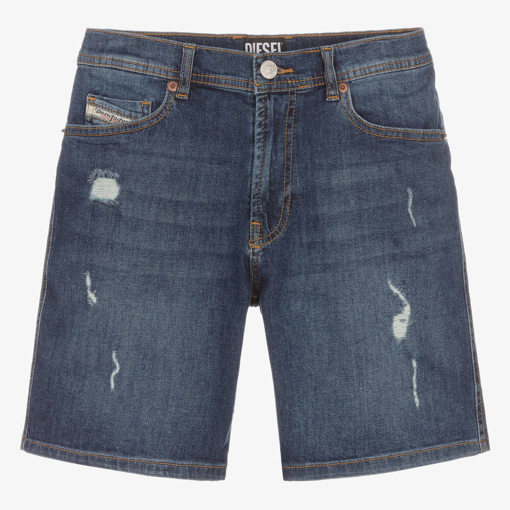 Diesel - Синие джинсовые шорты для мальчиков-подростков | Childrensalon