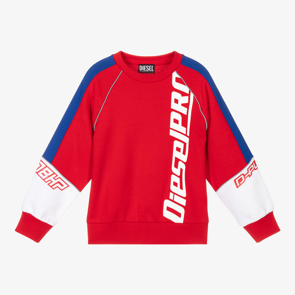 Diesel - Teen Boys Red Sweatshirt | Childrensalon