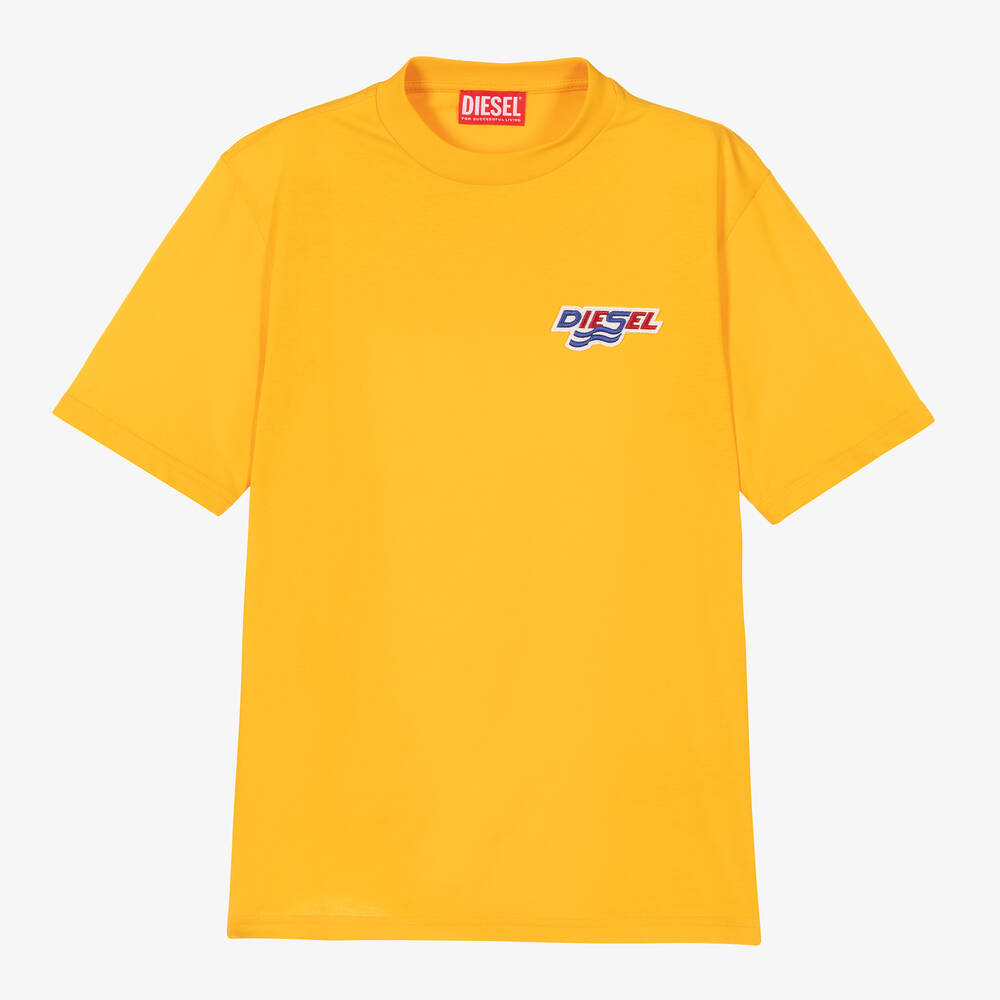 Diesel - Teen Boys Yellow T-Shirt | Childrensalon