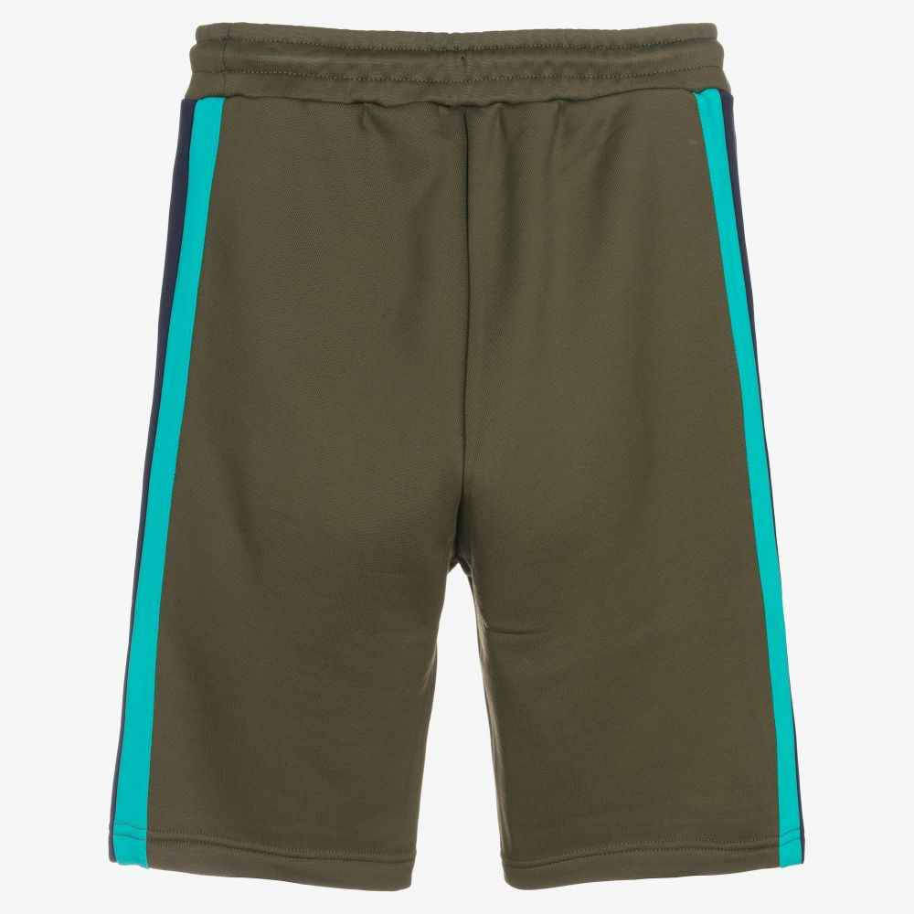 Diesel-Teen Khaki Green Jersey Shorts | Childrensalon Outlet