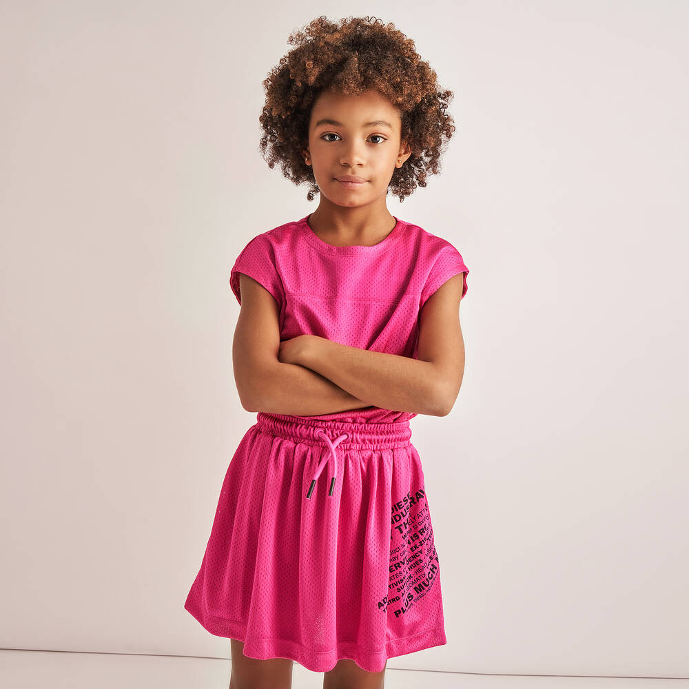 Diesel-Teen Pink Logo Dress | Childrensalon Outlet