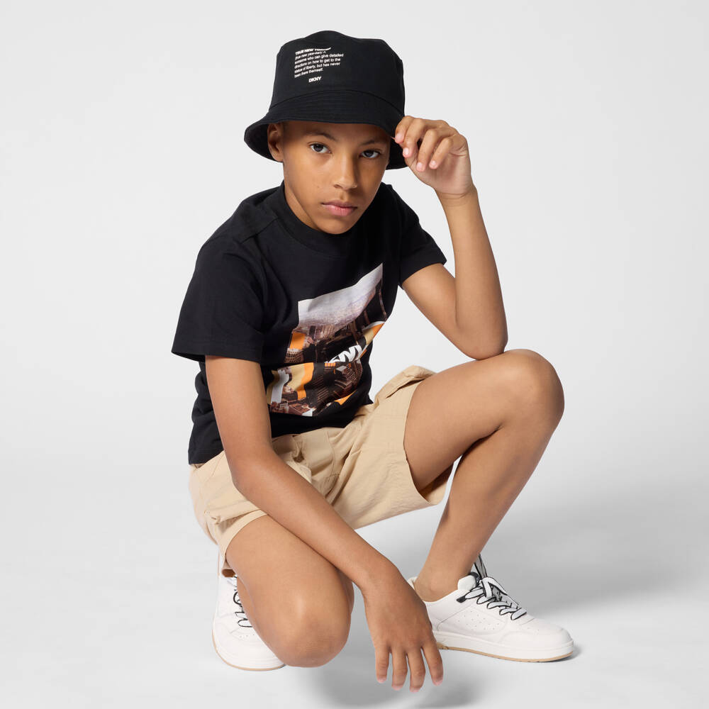 DKNY-Beige Cargo Shorts | Childrensalon Outlet