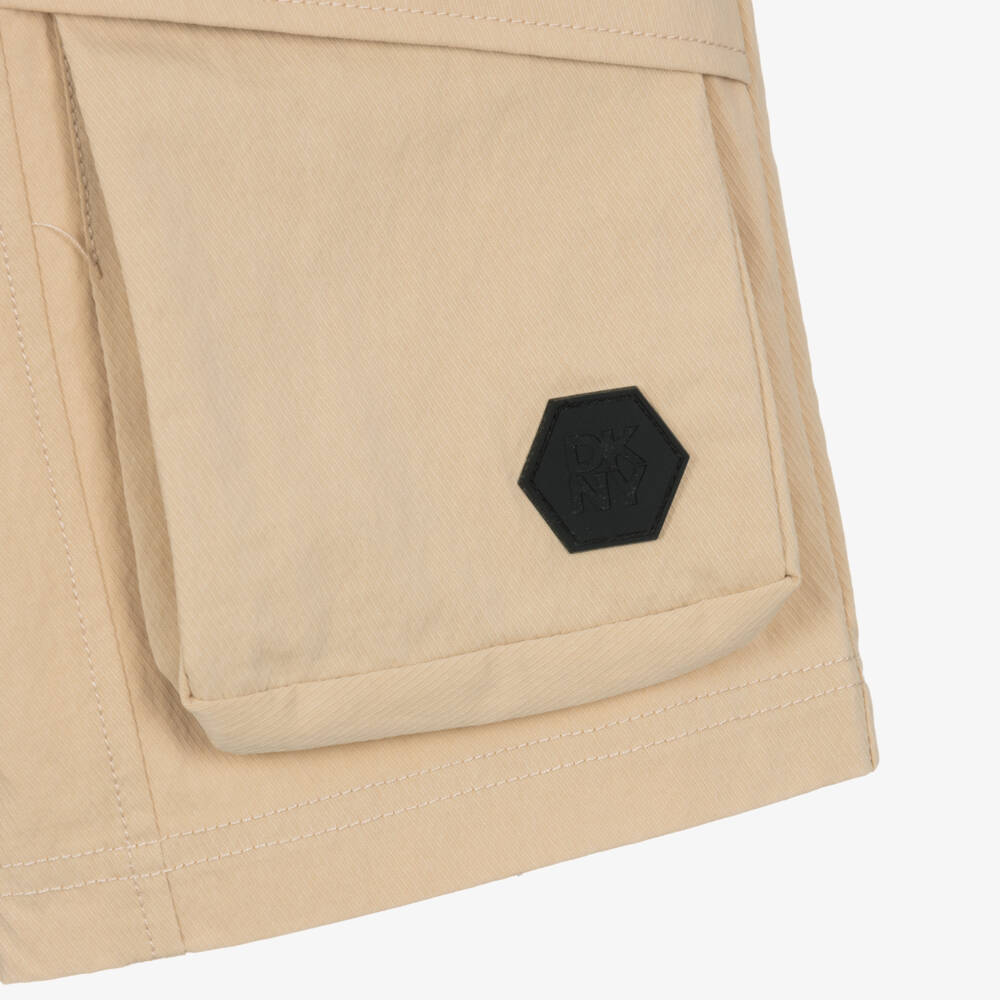DKNY-Beige Cargo Shorts | Childrensalon Outlet