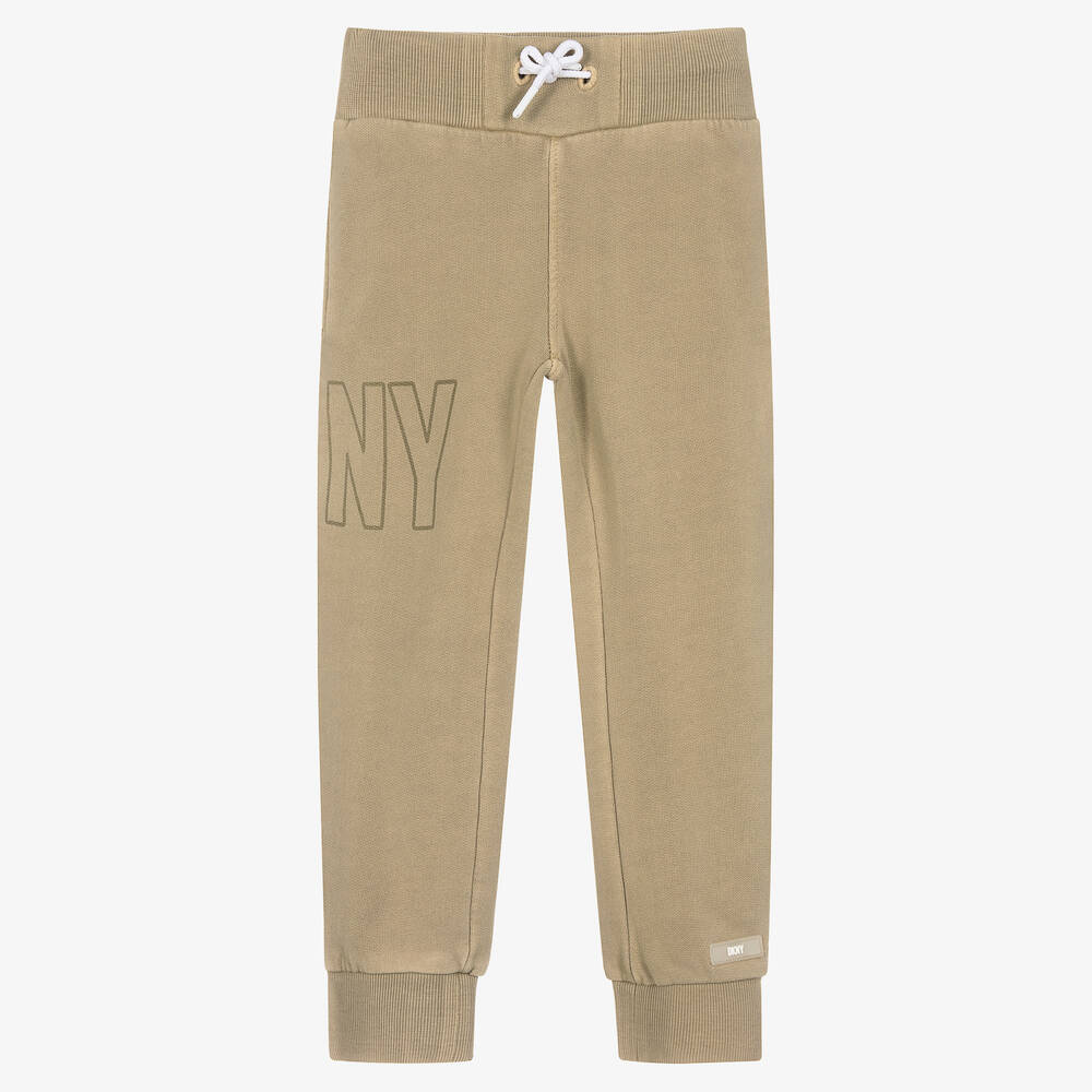 DKNY - Pantalon de jogging beige en coton | Childrensalon