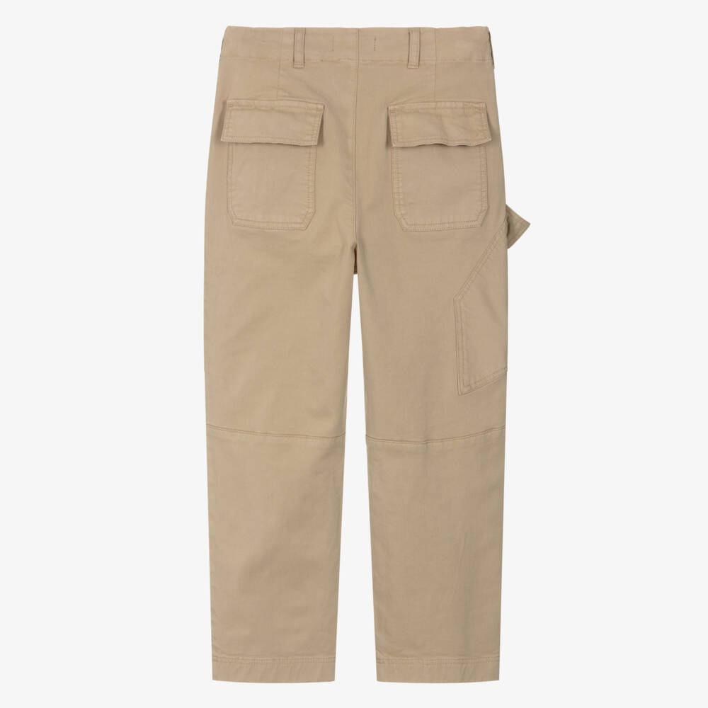 DKNY-بنطلون بيج قطني بجيوب بسحاب | Childrensalon Outlet