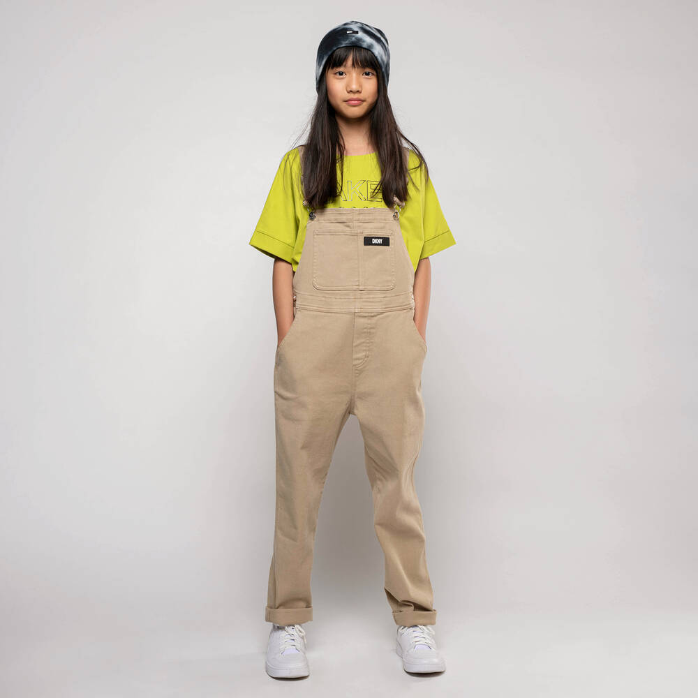 Beige dungarees best sale