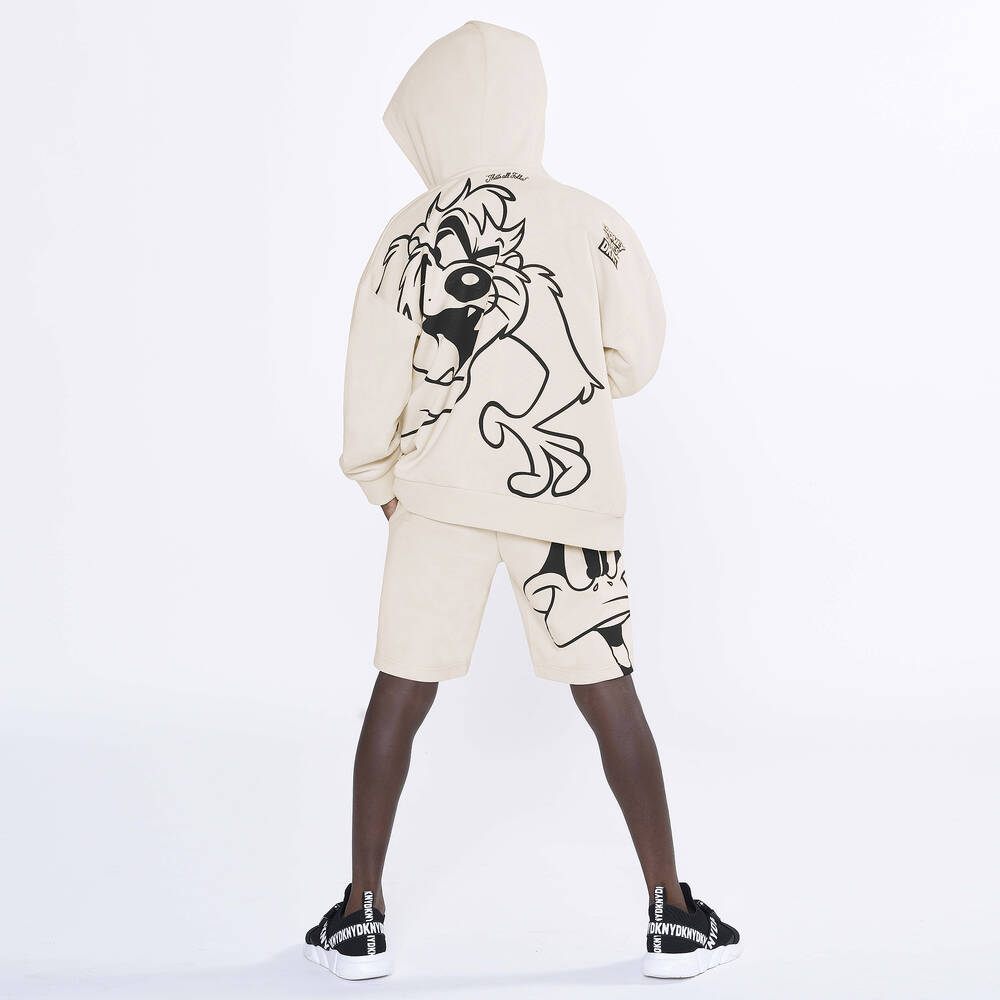 DKNY-Beige Looney Tunes Zip-Up Hoodie | Childrensalon Outlet