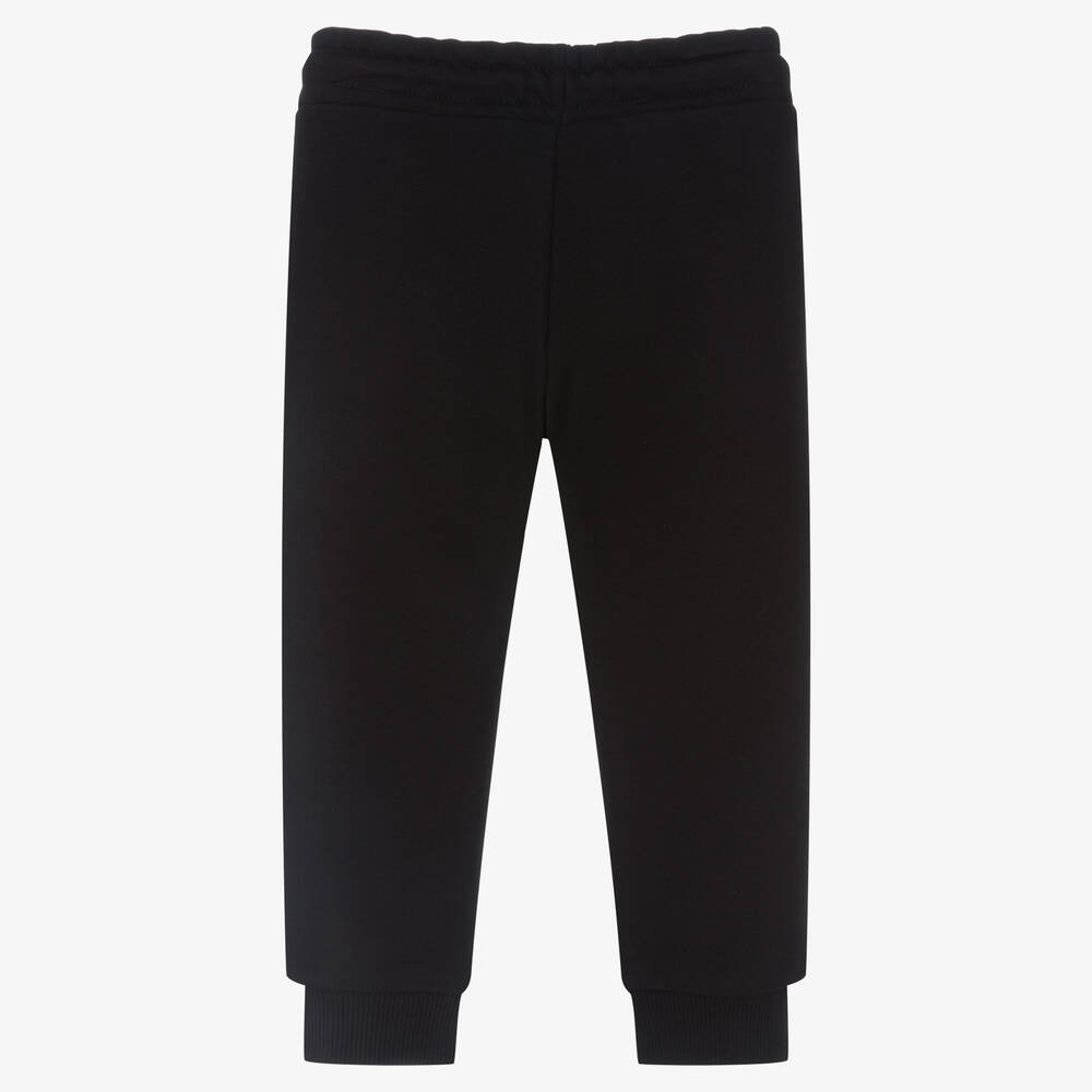 DKNY-جوغرز قطن جيرسي لون أسود | Childrensalon Outlet