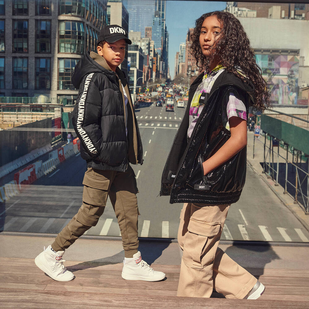 Dkny black 2025 puffer