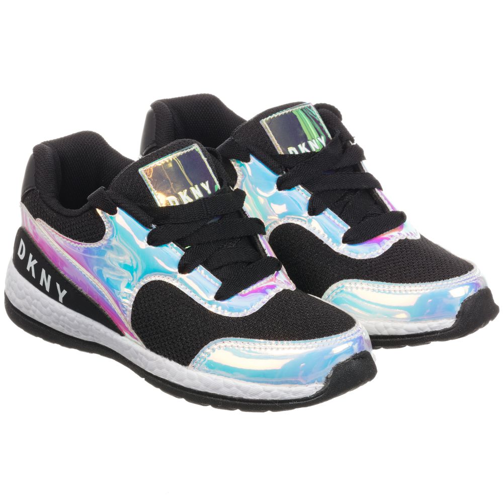 DKNY - Black Iridescent Trainers | Childrensalon