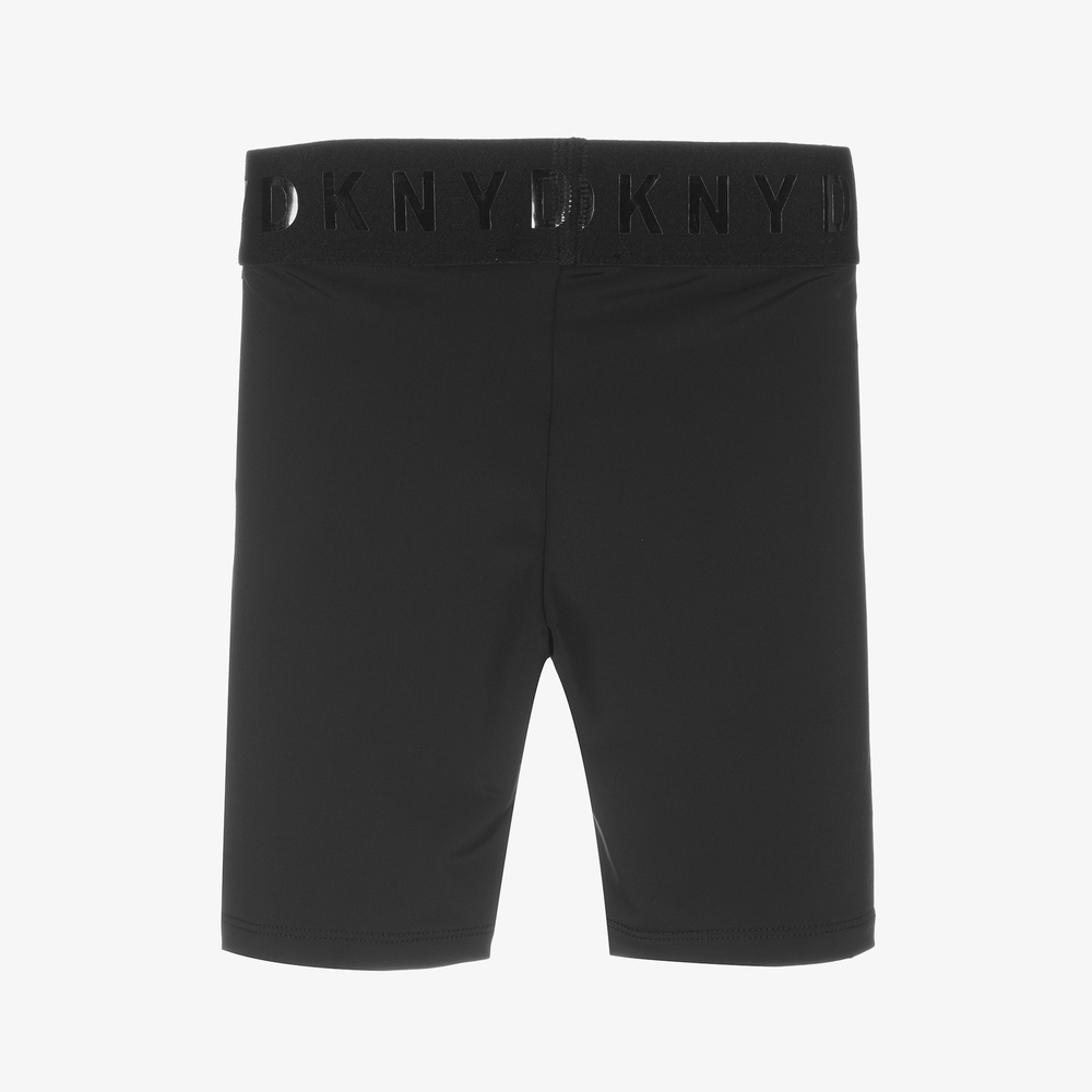 DKNY-شورت لرياضة الدراجات لون أسود للبنات | Childrensalon Outlet