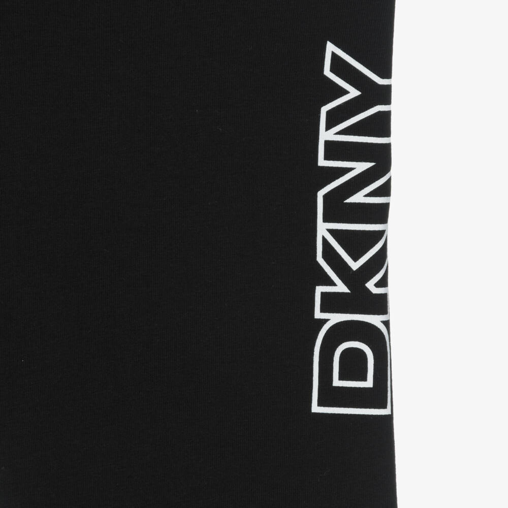 DKNY-Черные велосипедные шорты с логотипом для девочек | Childrensalon Outlet