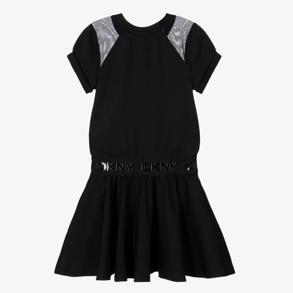 DKNY-Black Logo Dress | Childrensalon Outlet