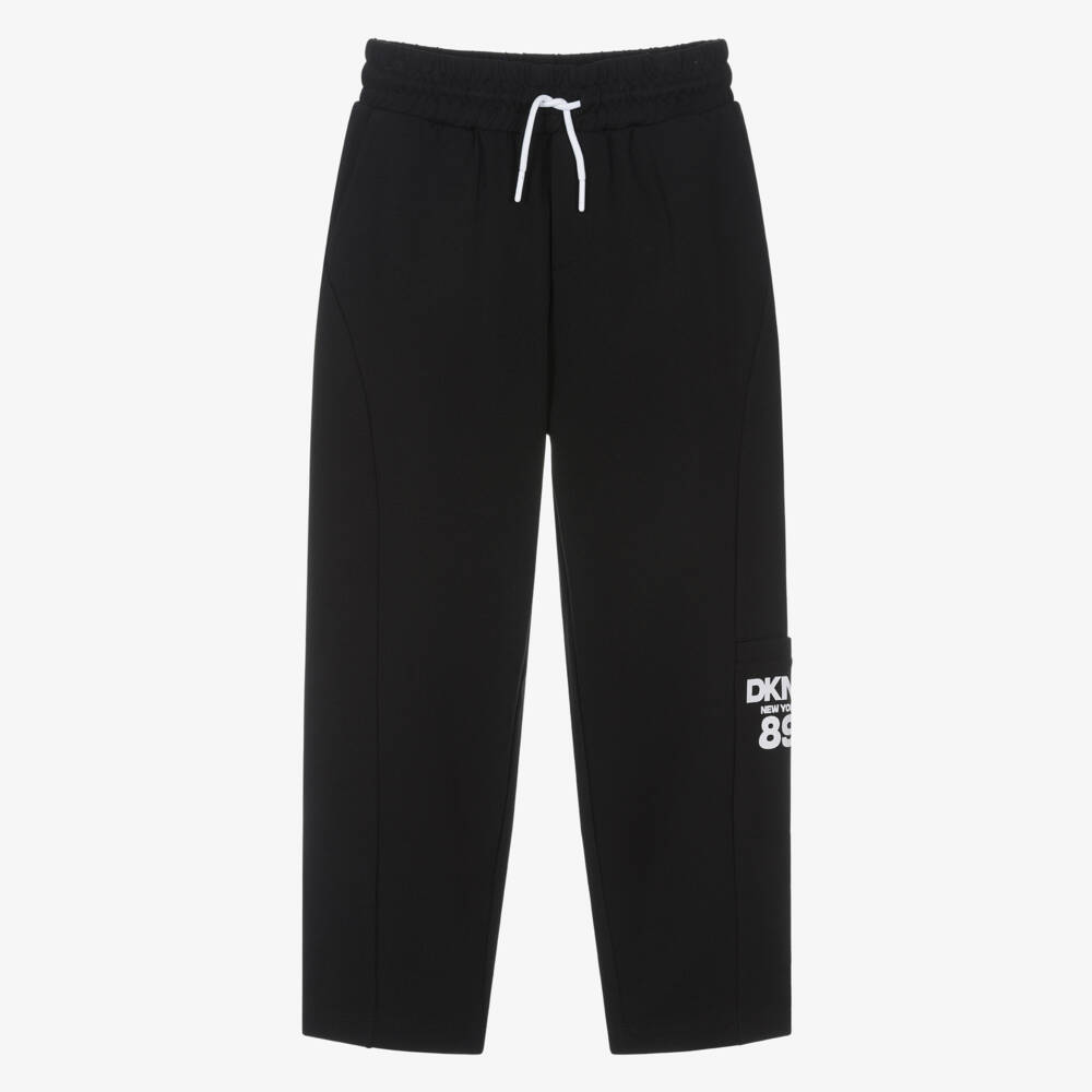DKNY-Black Logo Joggers | Childrensalon Outlet