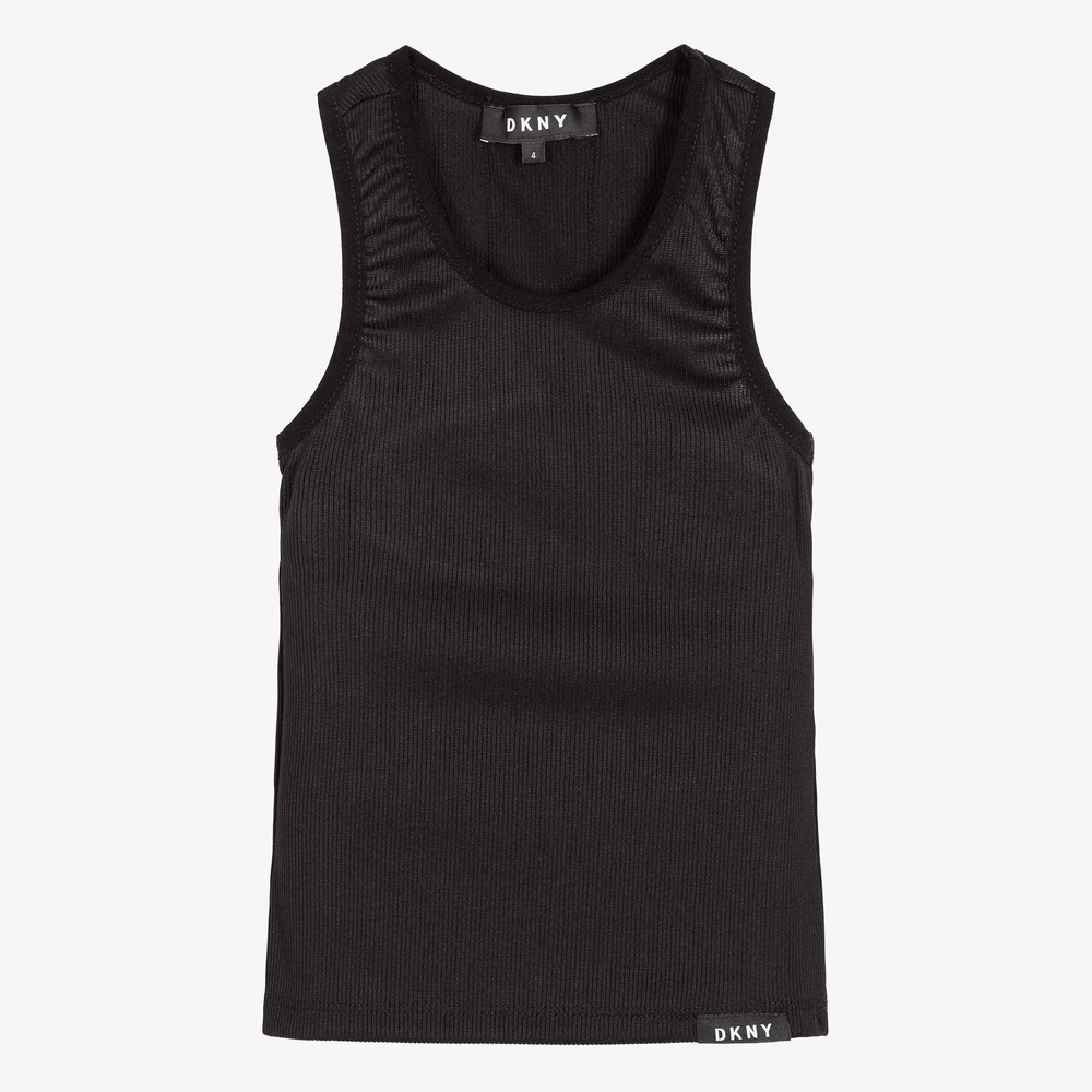 DKNY - Schwarzes Racerback-Trägertop | Childrensalon