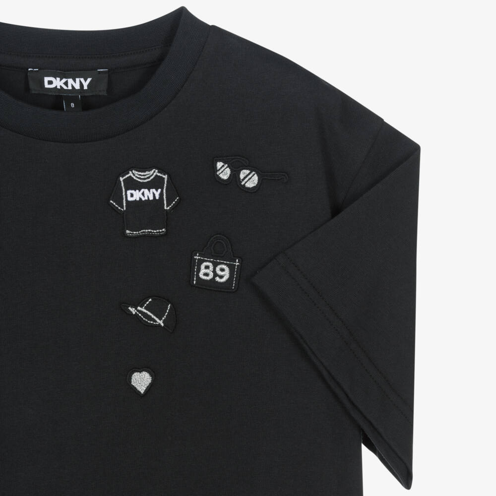 DKNY-Black Tee Dress | Childrensalon Outlet