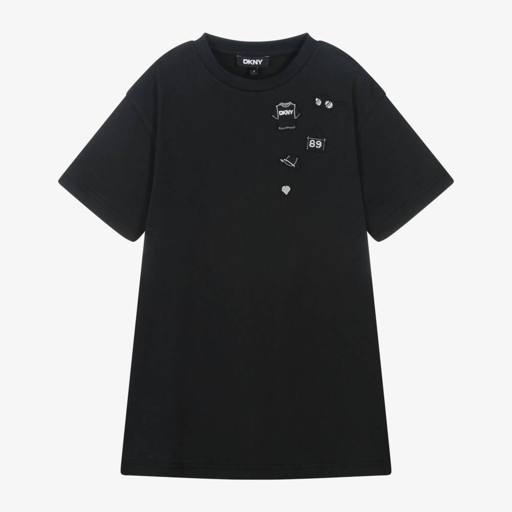 DKNY-Black Tee Dress | Childrensalon Outlet