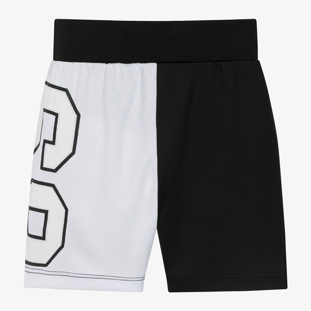 DKNY-Black Varsity Jersey Shorts | Childrensalon Outlet