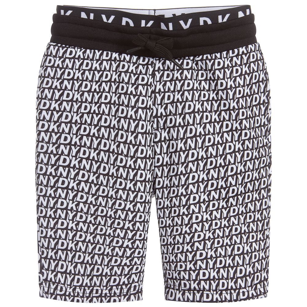 DKNY - Black & White Jersey Shorts | Childrensalon