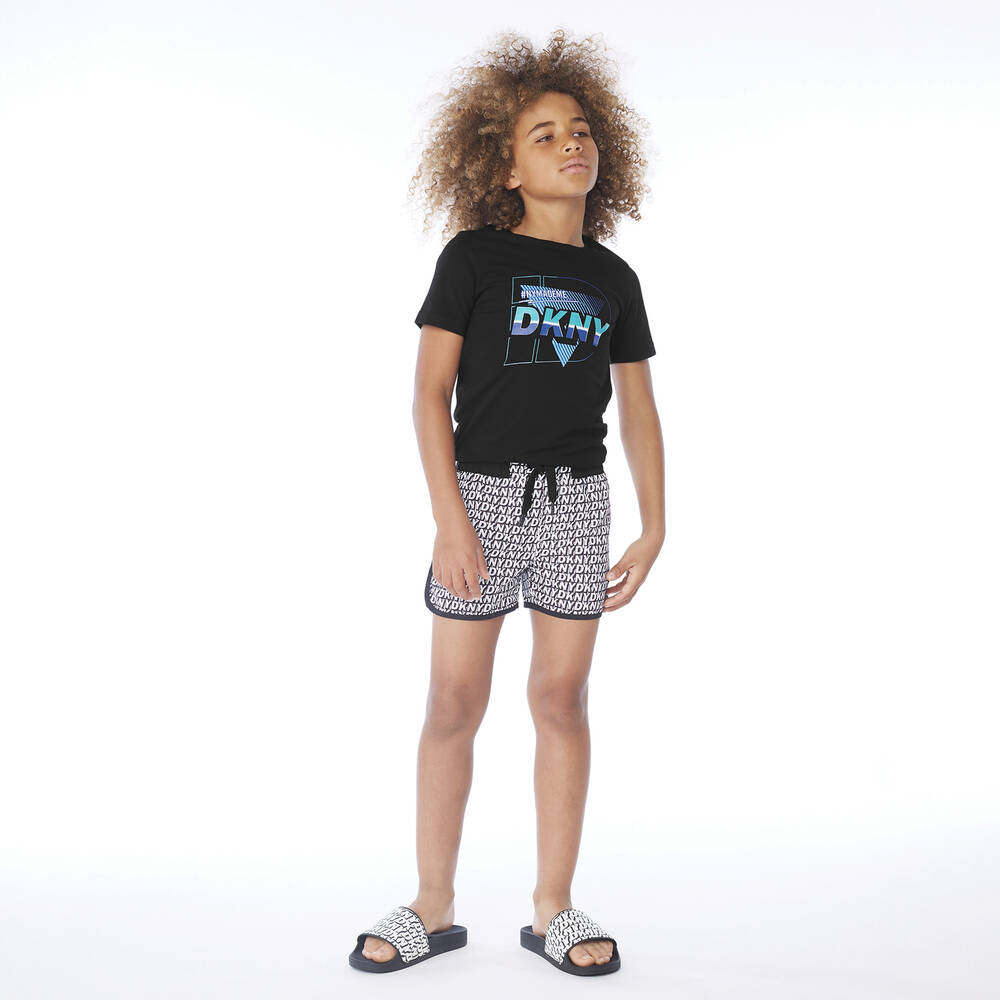 دكني-شبشب سلايدرز لون أسود وأبيض | Childrensalon Outlet