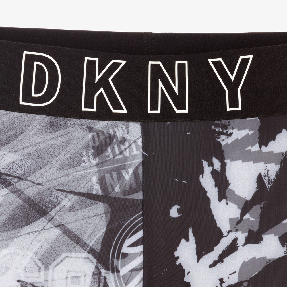 DKNY-Черно-белые легинсы с принтом | Childrensalon Outlet