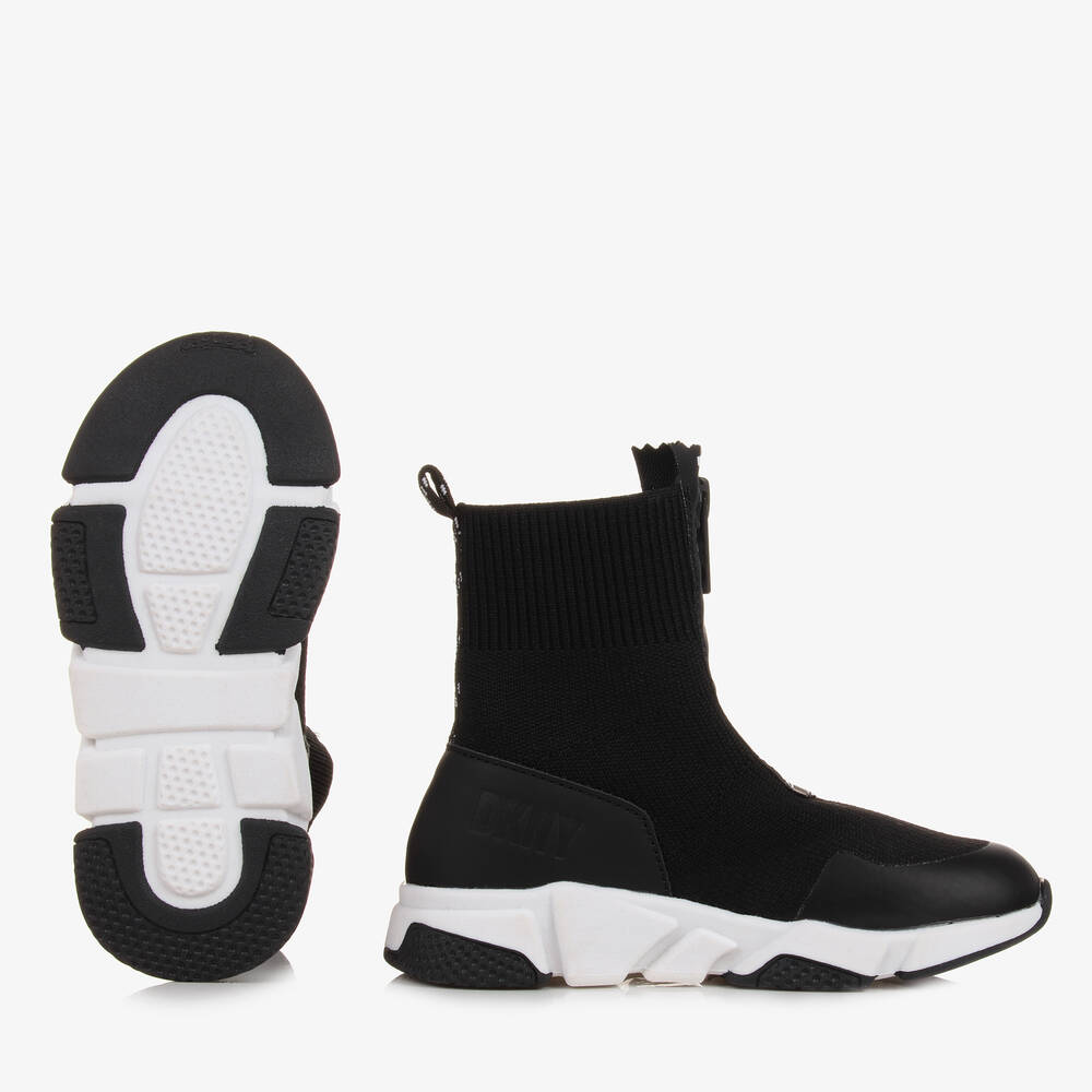 DKNY-Черно-белые кроссовки-носки | Childrensalon Outlet