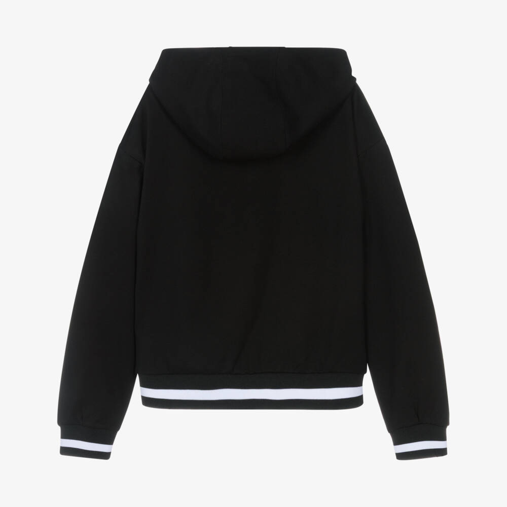 DKNY-Black Zip Up Top | Childrensalon Outlet