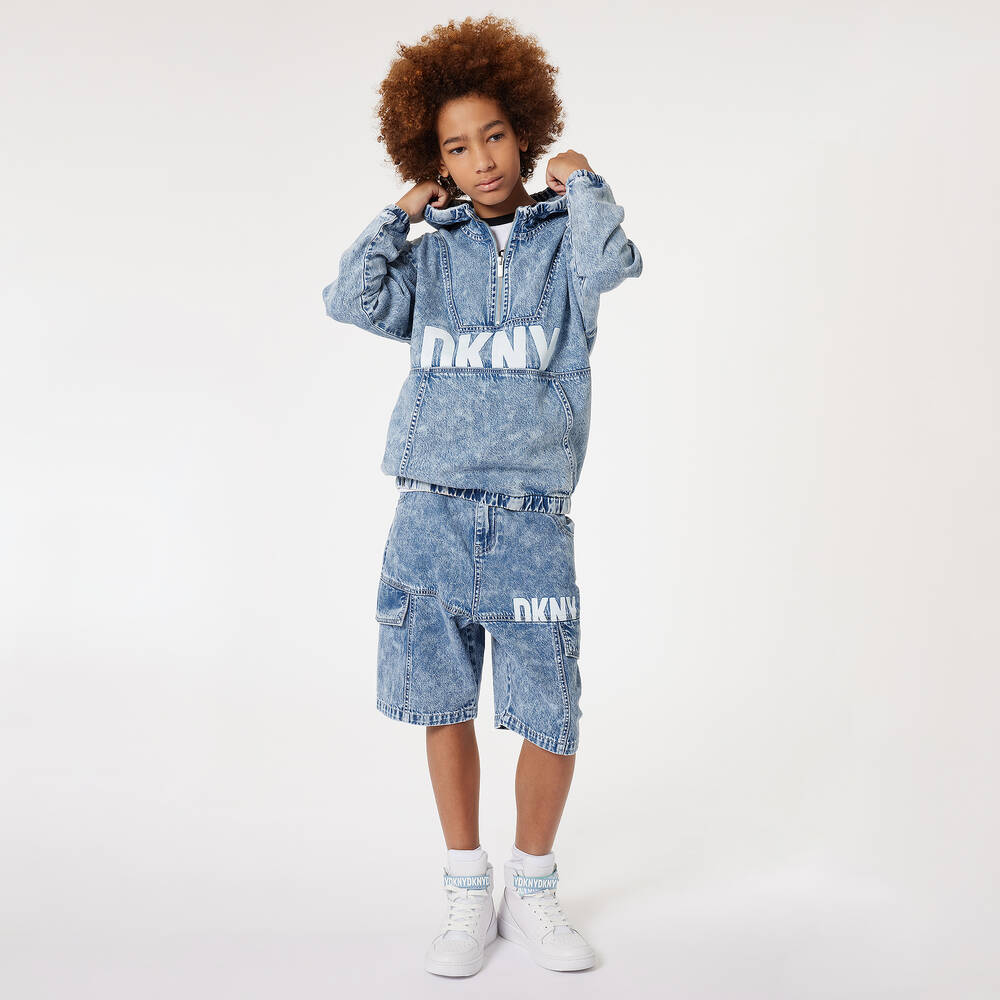Blue denim hoodie 2025