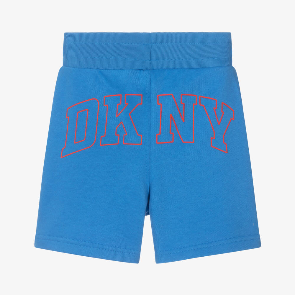 DKNY-Blue Cotton Boys Jersey Shorts | Childrensalon Outlet