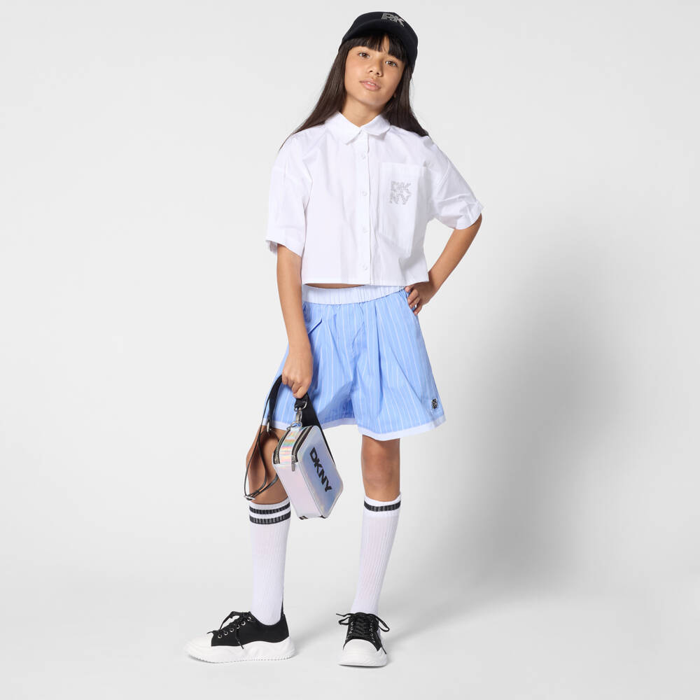 DKNY-Шорты в синие полоски для девочек | Childrensalon Outlet