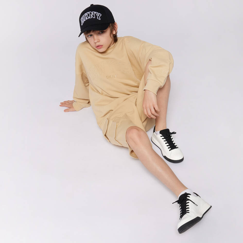 DKNY-Boys Beige Adventure Pocket Shorts | Childrensalon Outlet