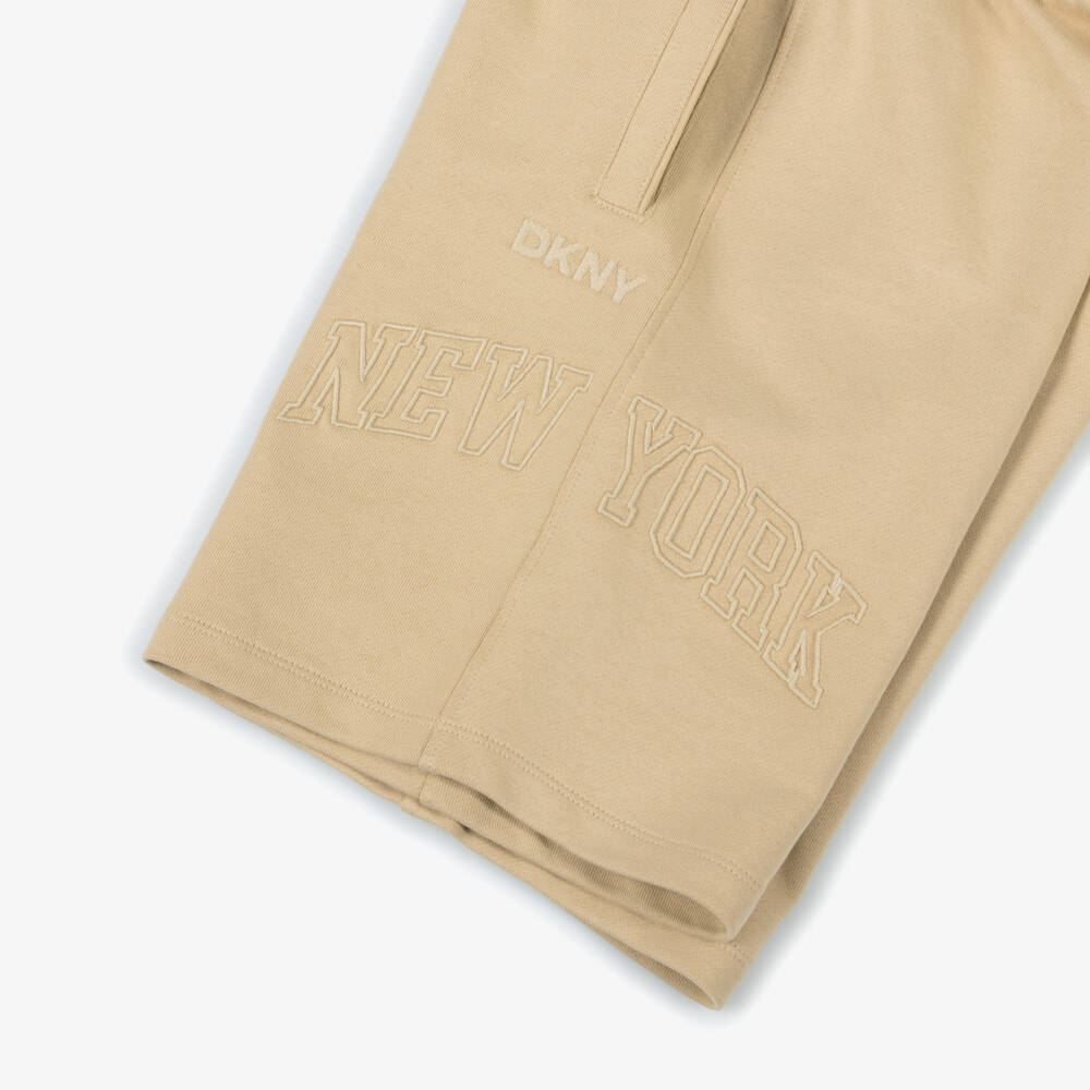 DKNY-Boys Beige Adventure Pocket Shorts | Childrensalon Outlet