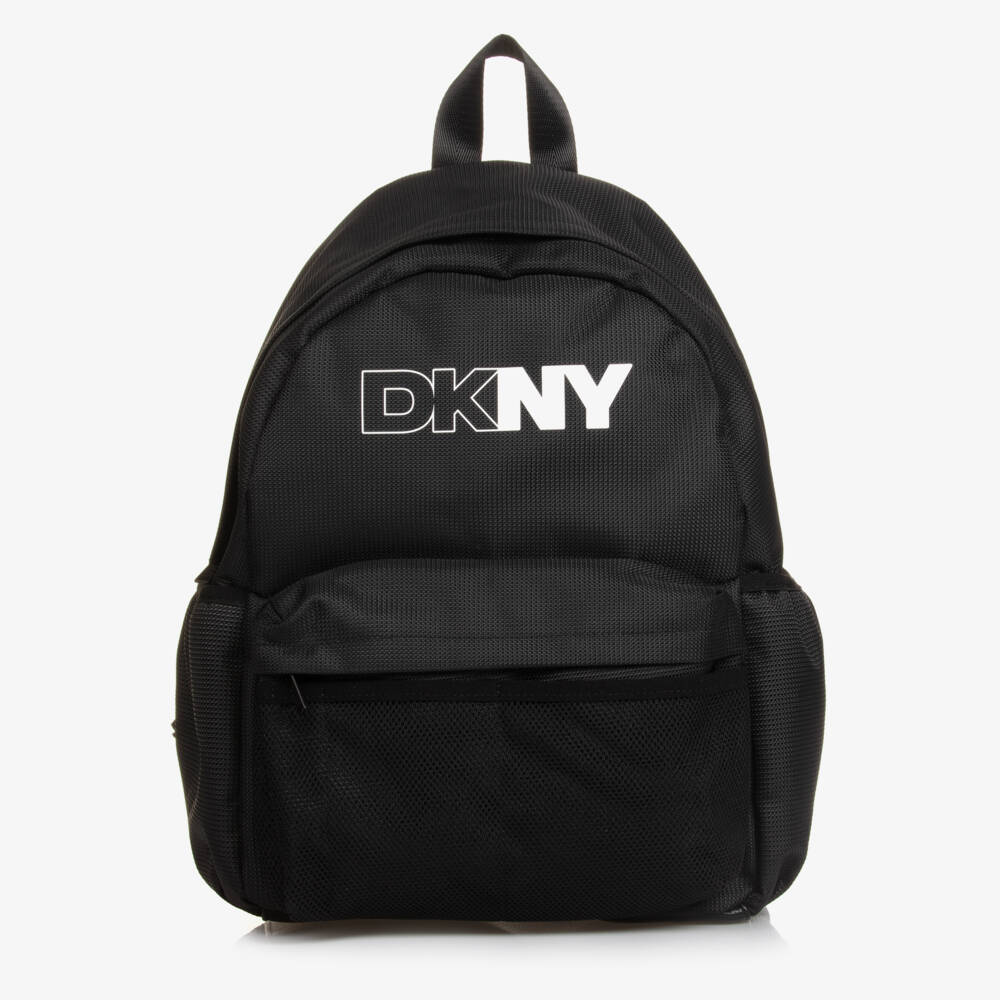 DKNY-Boys Black Canvas Rucksack | Childrensalon Outlet