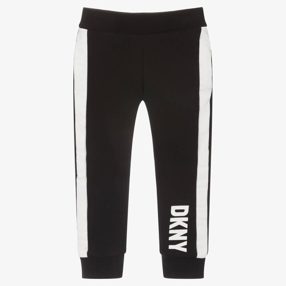 DKNY - Pantalon de jogging noir en coton | Childrensalon