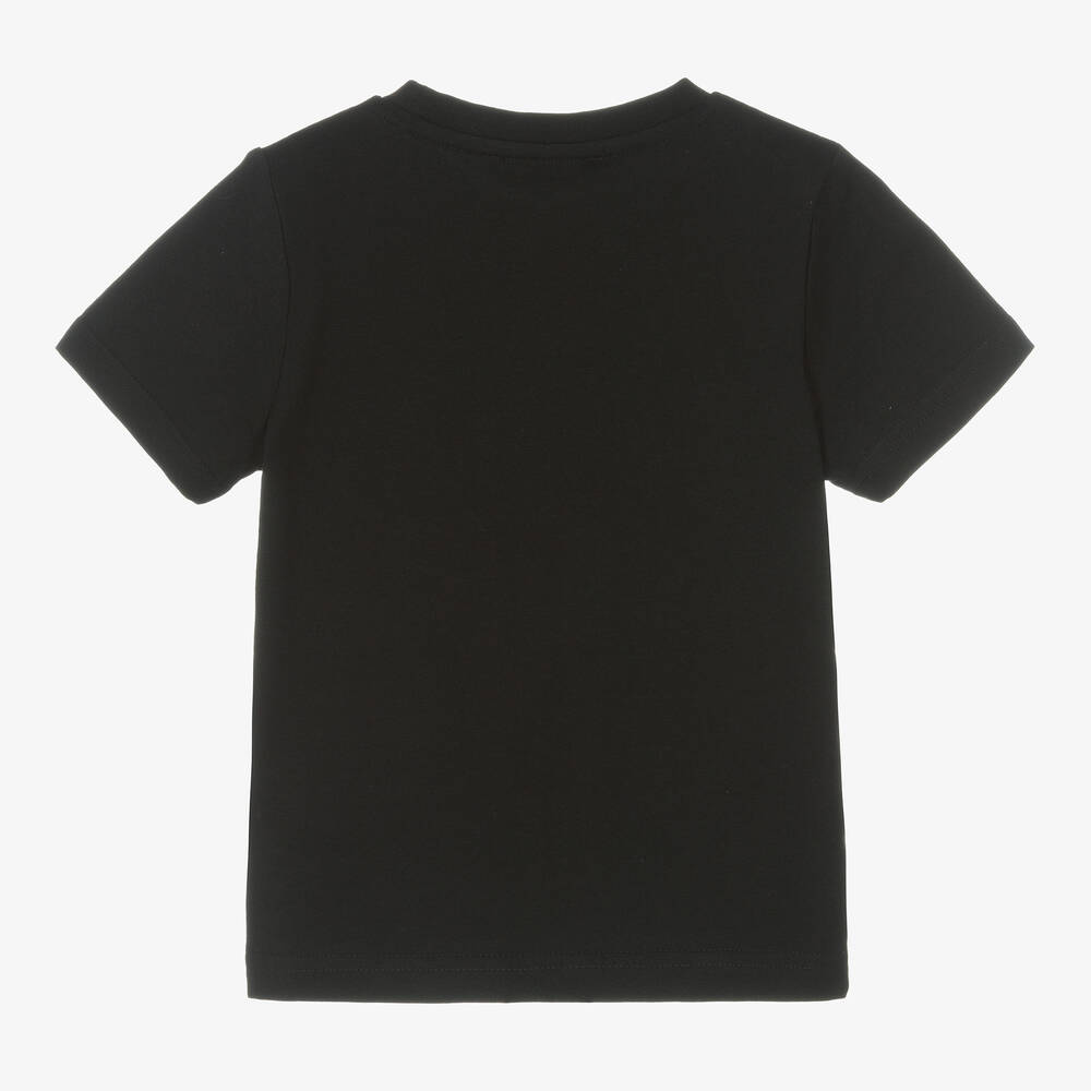 DKNY-Boys Black Cotton Logo T-Shirt | Childrensalon Outlet