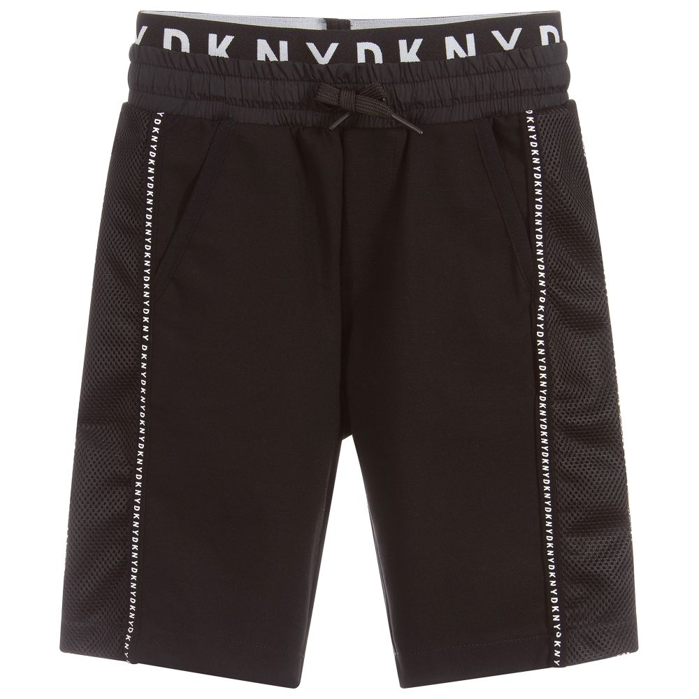 DKNY - Boys Black Jersey Shorts | Childrensalon