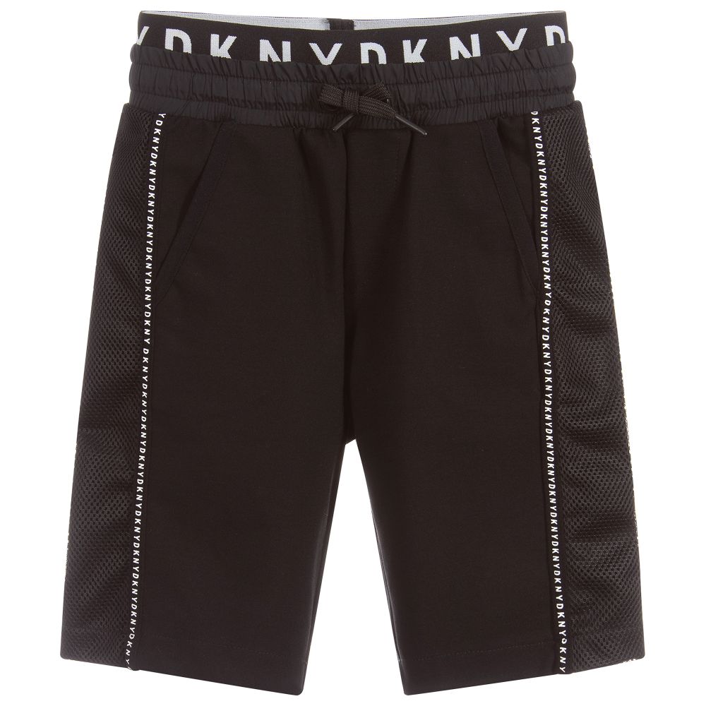 boys black jersey shorts