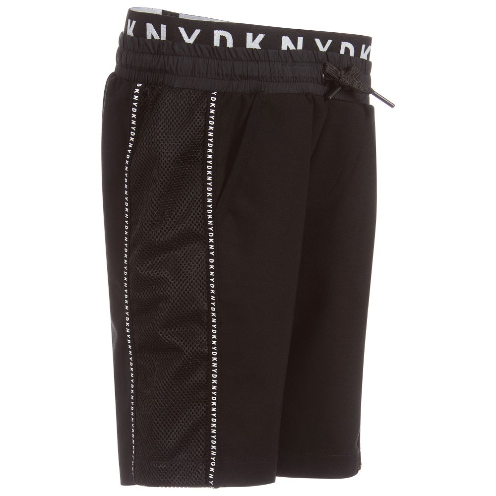 DKNY - Boys Black Jersey Shorts | Childrensalon Outlet