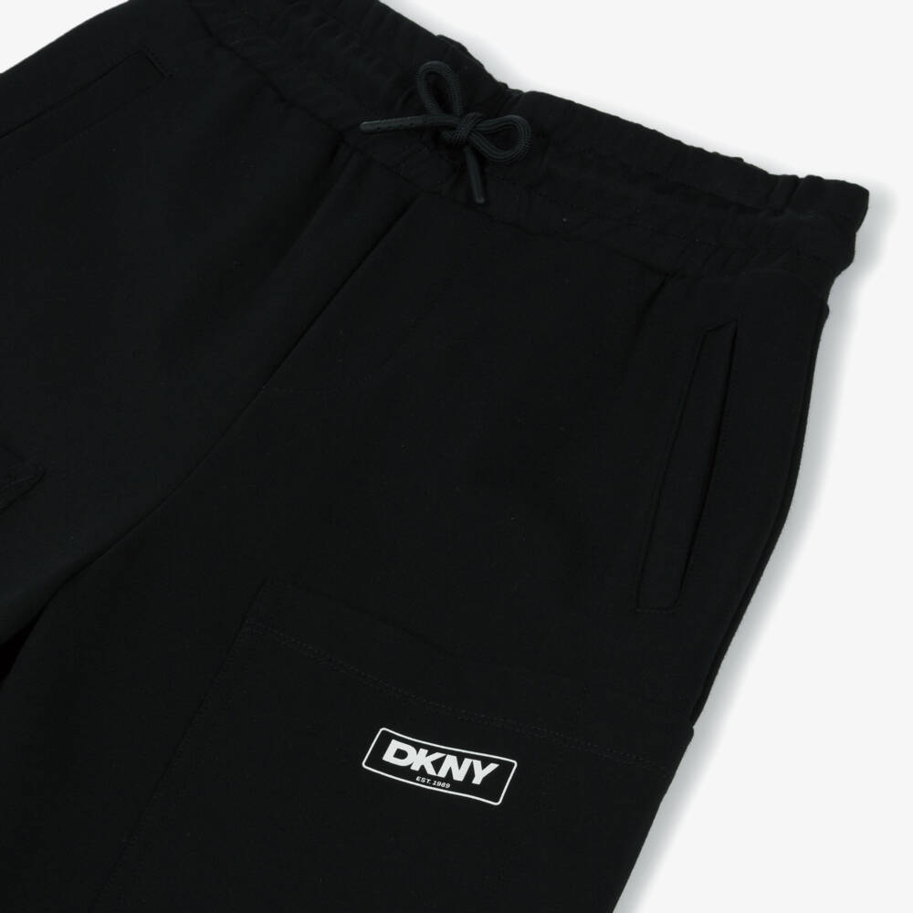 DKNY-Брюки из черного миланского трикотажа для мальчиков | Childrensalon Outlet