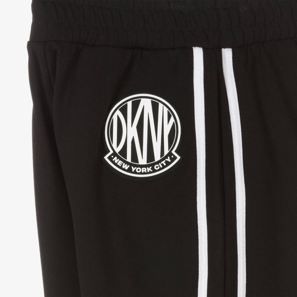 DKNY-Boys Black Sporty Joggers | Childrensalon Outlet