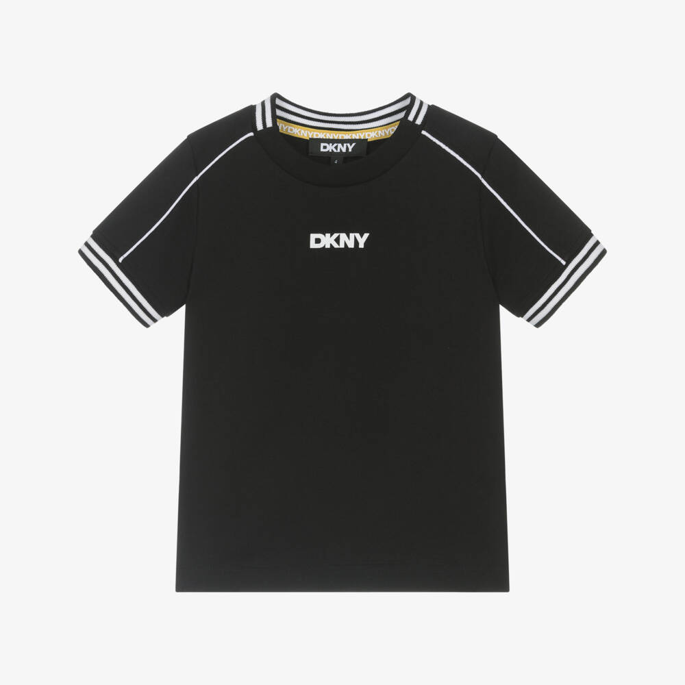 DKNY-Футболка черная с логотипом для мальчиков | Childrensalon Outlet