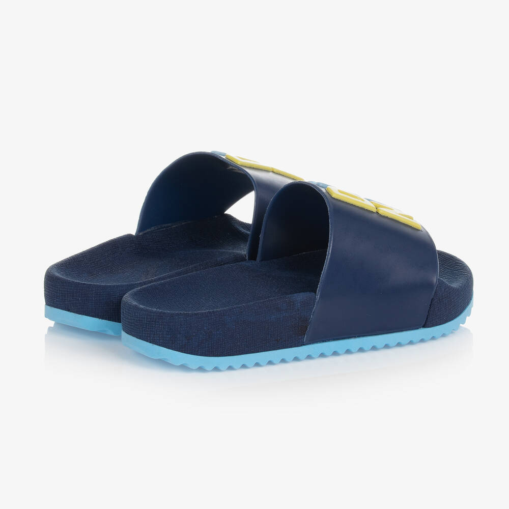 DKNY-شبشب سلايدرز مطاط لون كحلي للأولاد | Childrensalon Outlet