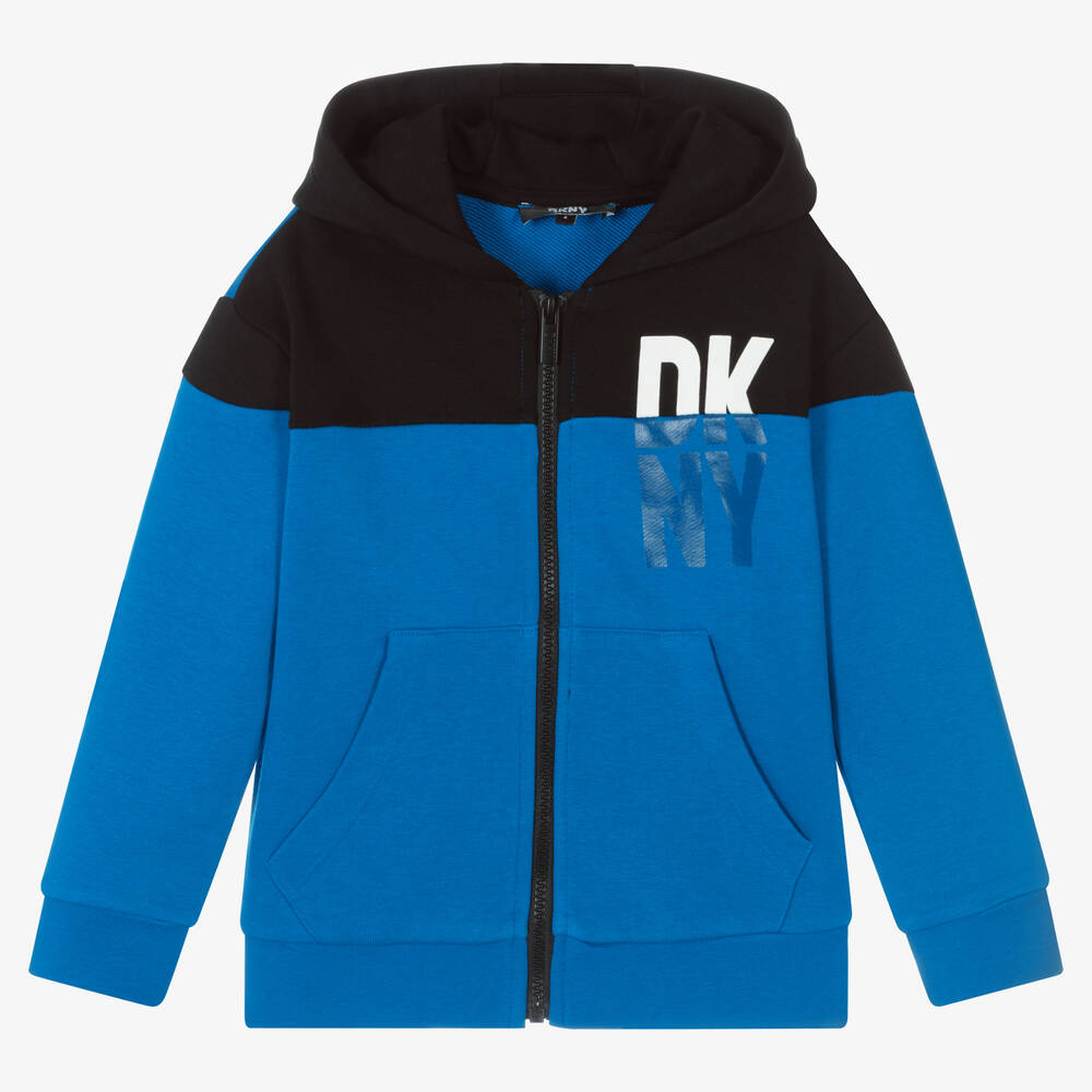 DKNY - Blaues Oberteil mit Reißverschluss (J) | Childrensalon